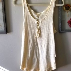 Free People Womens White Tank Top, XL